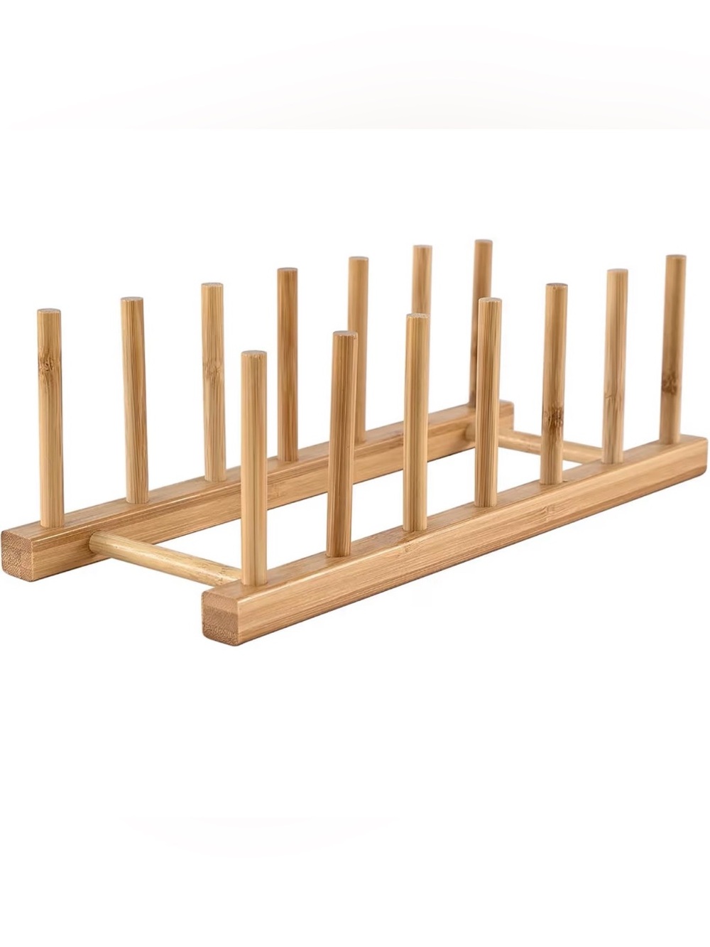 Bamboo Wooden Dish Rack, Vertical Plate & Lid
Organizer